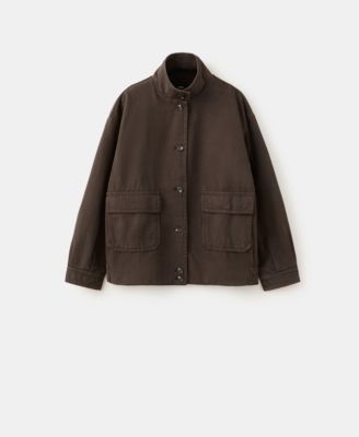 Women's Pockets Oversized Denim Barn Jacket