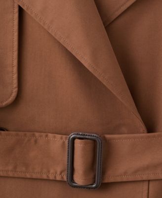 Women's Long Double-Breasted Trench Coat