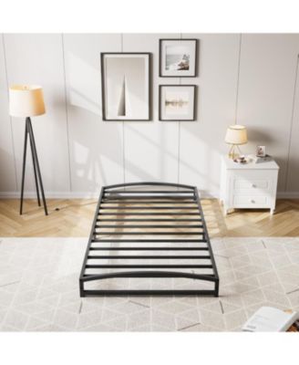 Twin 6 Inch Metal Platform Bed - Arch Design Heavy Duty
