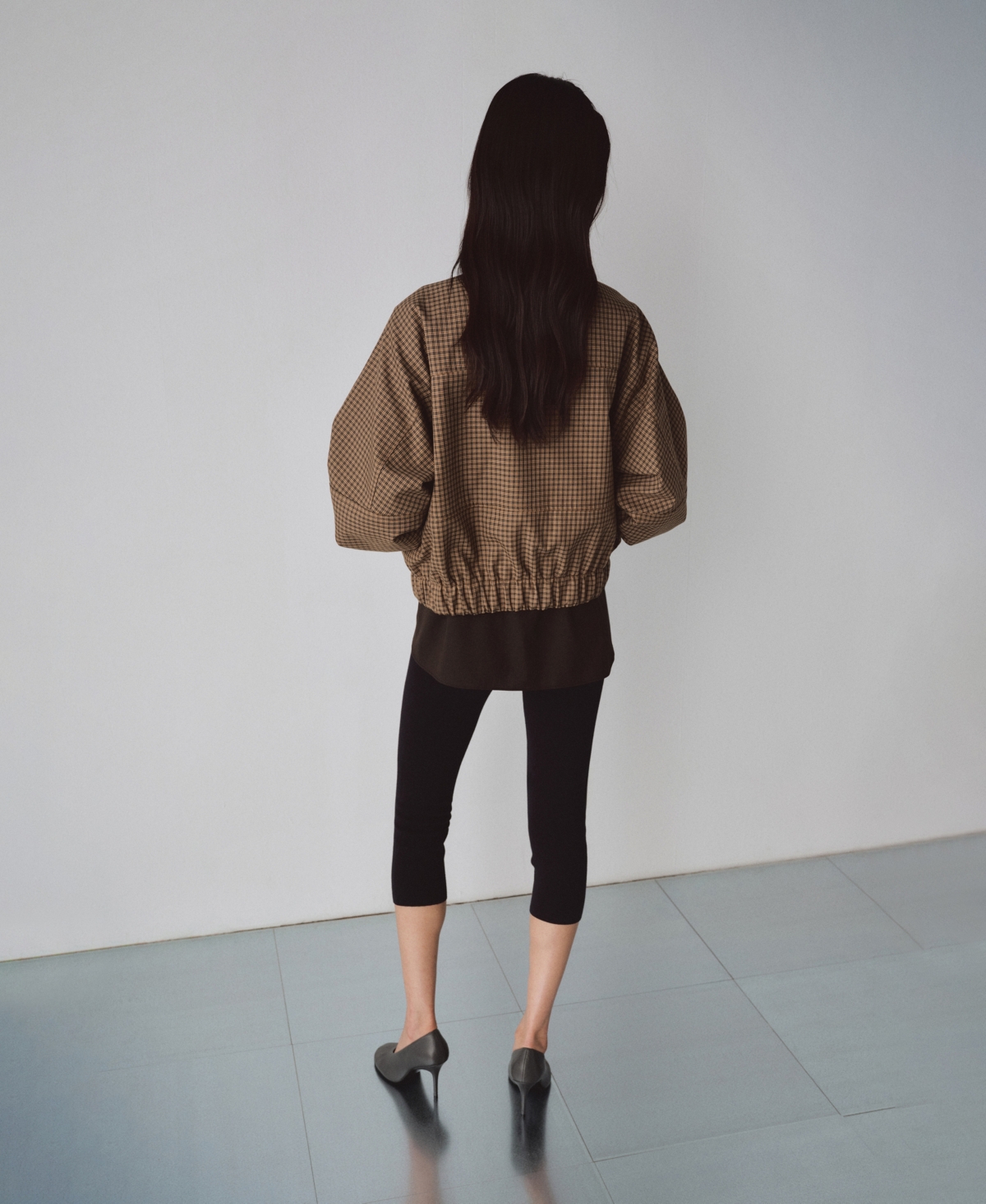 Mango Women's Houndstooth High-Neck Jacket