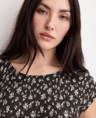 Women's Floral-Print Midi-Dress