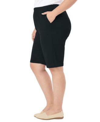 Plus Size 7-Day Knit Bermuda Shorts