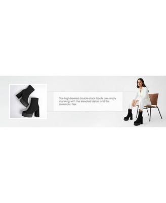 Women's Maltese Soft Microfiber Block Heel Boots