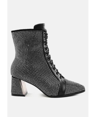 Women's Calla Rhinestone Embellished Ankle Boots