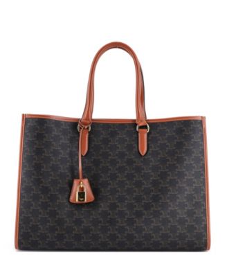 Horizontal Cabas Tote Triomphe Coated Canvas