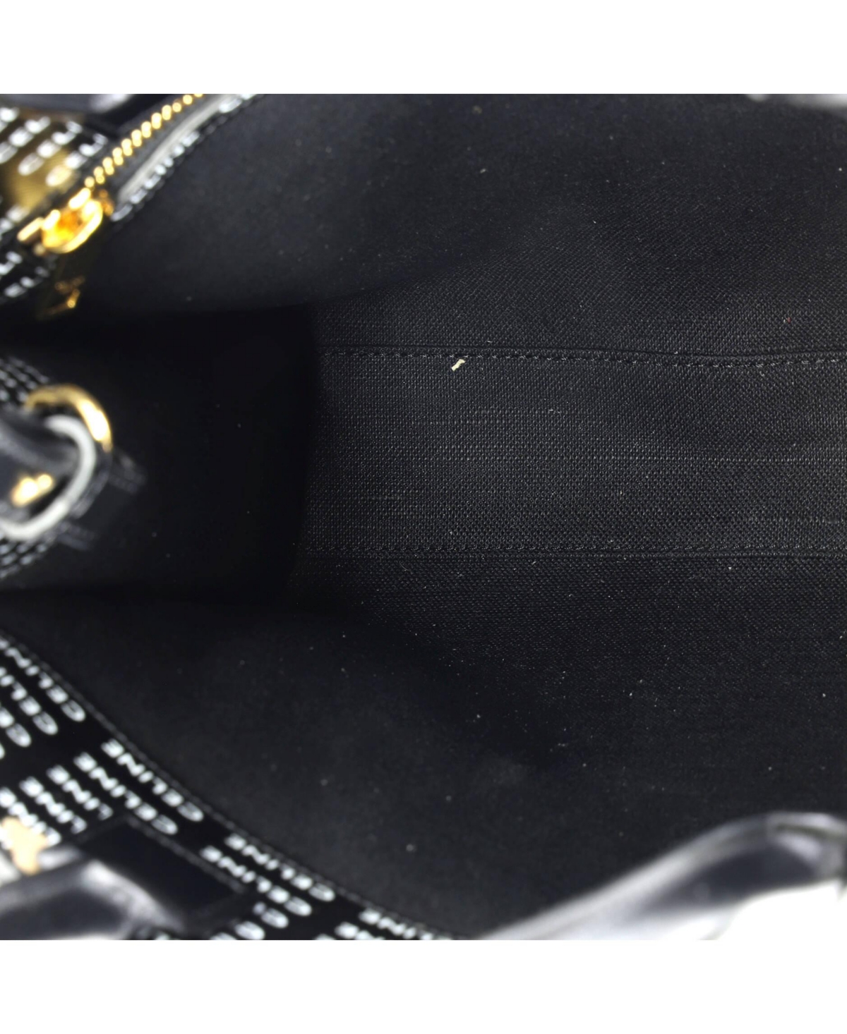 Pre-Owned Celine Small Vertical Cabas Tote All Over Logo Print Leather