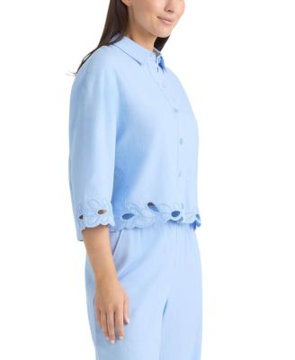 Women's Embroidered Button Front Shirt
