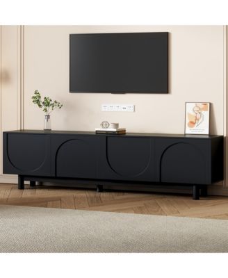 Storage Cabinet With Adjustable Shelves TV Stand