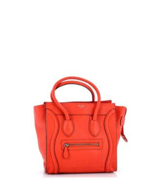 Micro Luggage Bag Grainy Leather