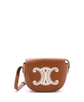 Cuir Triomphe Folco Bag Embroidered Leather