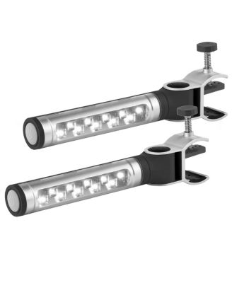 2 Pack Bright LED Lights-360 Degree Clamping Grill Light