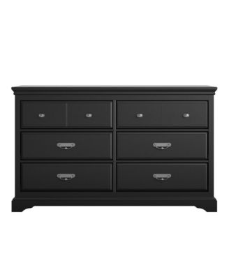 Bristol 6 Drawer Elegant Dresser MDF Particleboard for Bedroom Guest Room