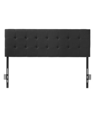 Queen Size Adjustable Height Diamond Tufted Headboard 62.2W x 42.72-54.53H x 2.76D inch