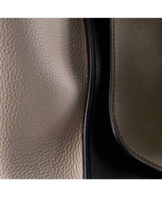 Small Tricolor Trapeze Bag Leather