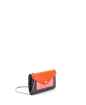 Small Pocket Envelope Shoulder Bag Leather
