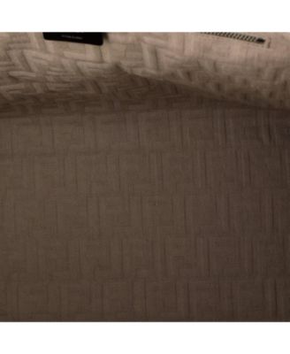 Large Logo Shopper Tote Fringe Canvas