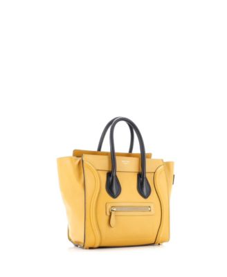 Micro Bicolor Luggage Bag Leather