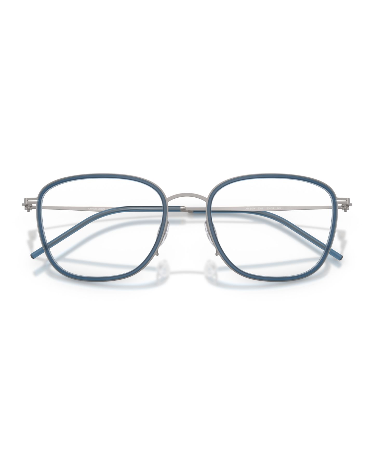 Мужские очки Giorgio Armani Man Pillow Metal AR5154 Eyeglasses, цвет: Графитовый — фото 2
