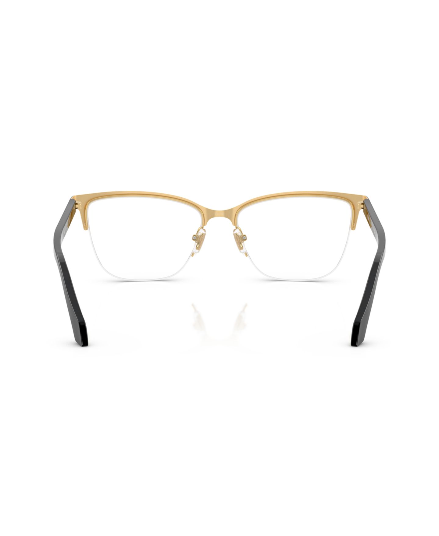 Женские очки Versace Woman Cat Eye Metal VE1304 Eyeglasses, цвет: Золотой чёрный — фото 4