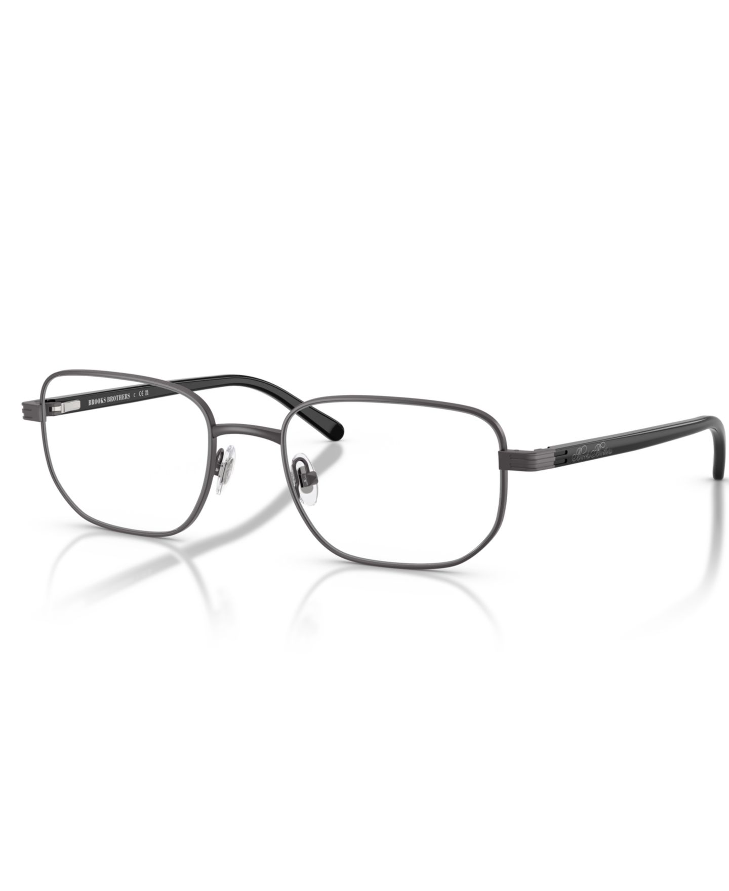 Мужские очки Brooks Brothers Man Oval Metal BB1123 Eyeglasses, цвет: Графитовый — фото 1