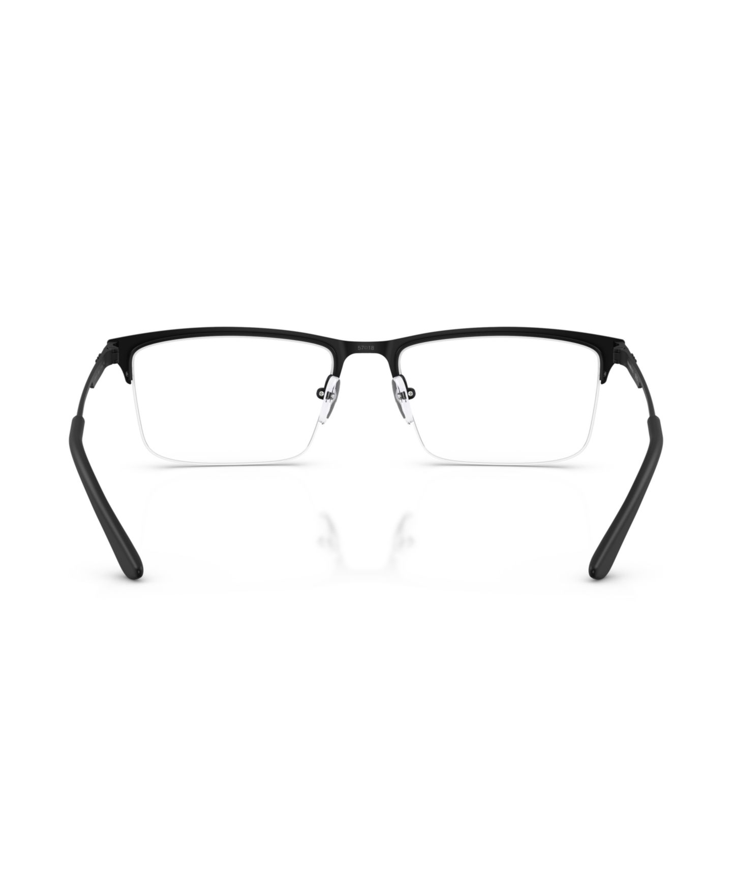 Мужские очки Emporio Armani Man Rectangle Metal EA1177 Eyeglasses, цвет: Матовый чёрный — фото 4