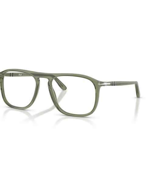 Очки Persol Unisex Square Plastic PO3392V Eyeglasses, цвет: Прозрачный зелёный