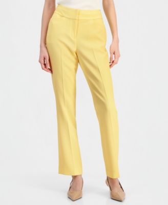 Women's Flat-Front Straight-Leg Pants