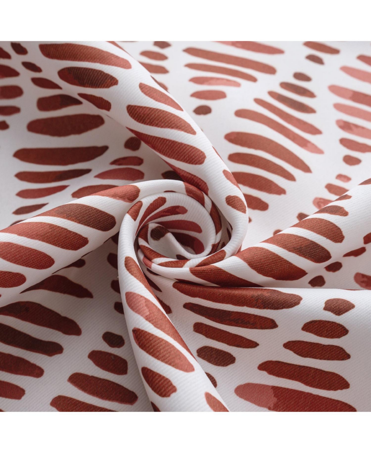 Olivia Gray 100% Polyester 190 Gsm Justice Reversible Blackout Grommet Curtain Panel 54" x 84" Spice