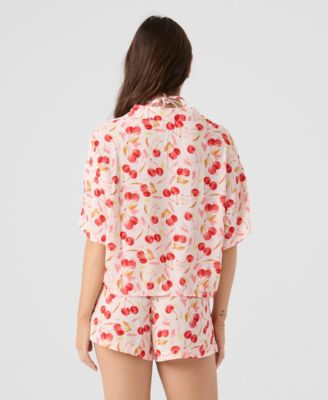 Women's Cropped Swim Cover-Up Shirt