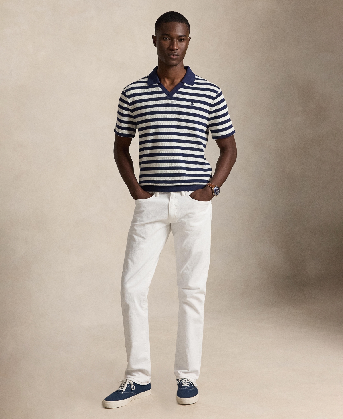 Polo Ralph Lauren Men's Short-Sleeve Textured Shirt
