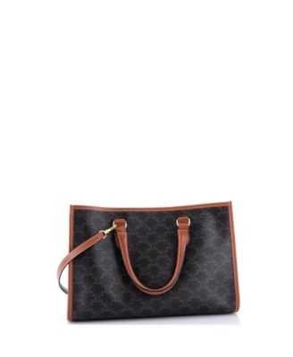 Mini Horizontal Cabas Tote Triomphe Coated Canvas