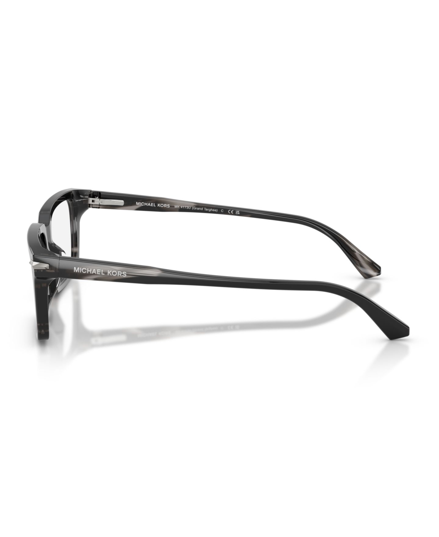 Мужские очки Michael Kors Man Rectangle Plastic MK4173U Grand Targhee Eyeglasses, цвет: Чёрный — фото 5