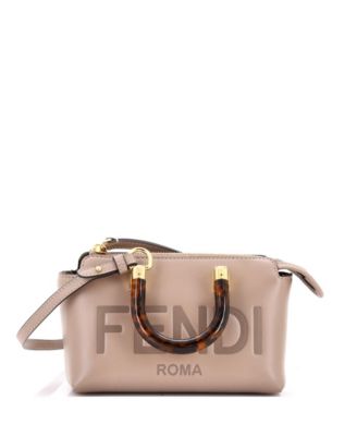 Mini Logo By The Way Top Handle Bag Embossed Leather