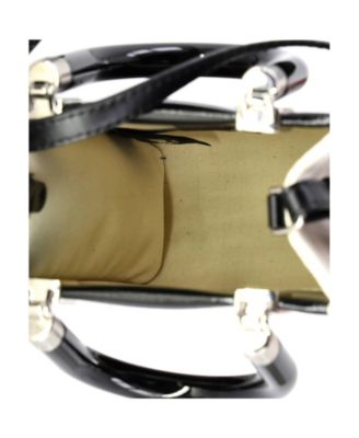 Mini Sunshine Shopper Tote Patent and Canvas