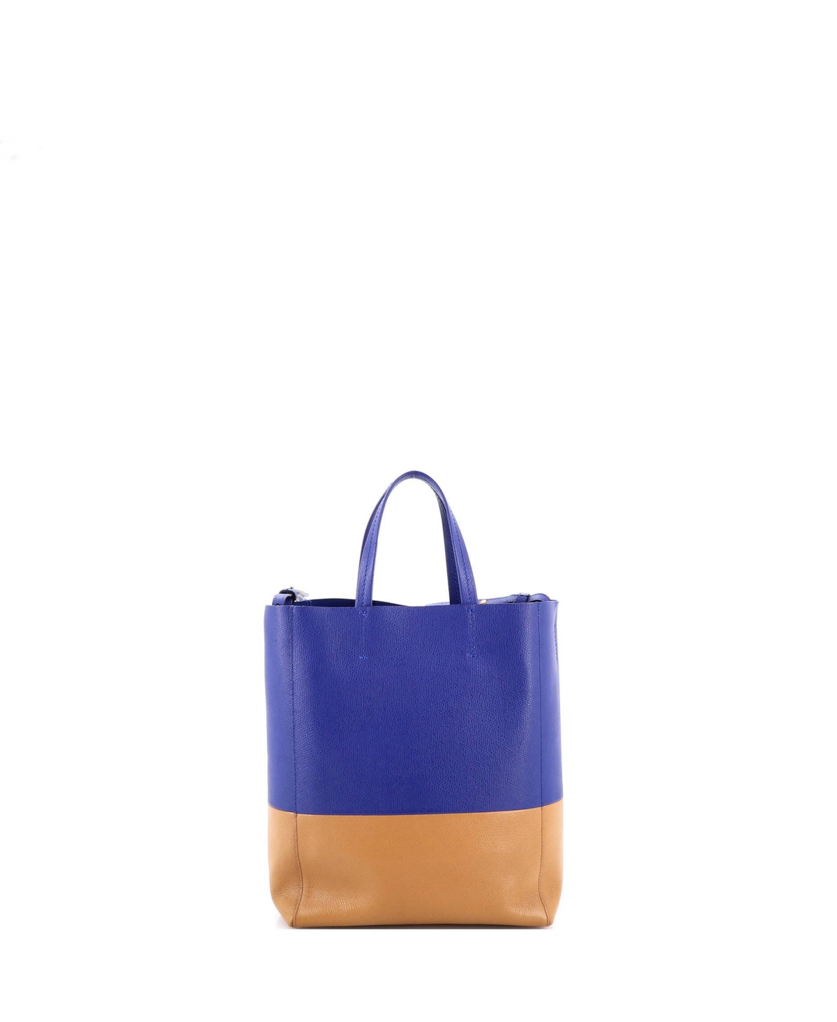 Pre-Owned Celine Small Vertical Bi-Cabas Tote Grained Calfskin