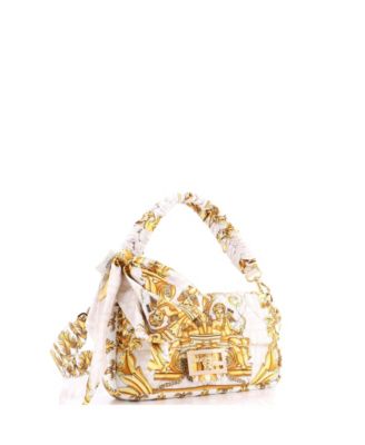 Medium x Versace Fendace Baguette NM Bag Quilted Printed Silk