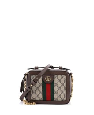 Mini Ophidia Zip Around Camera Bag GG Coated Canvas