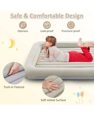 Inflatable Toddler Travel Bed with Built In Electric Pump
