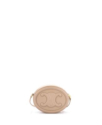 Triomphe Oval Crossbody Bag Leather