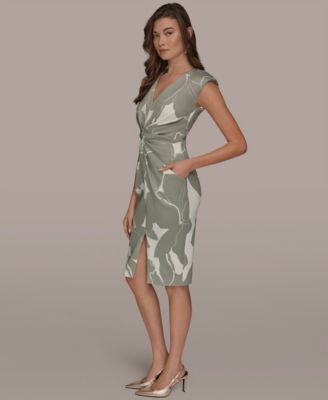 Women's V-Neck Sheath Dress