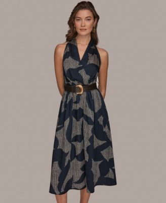 Women's Halter Neck A-Line Dress