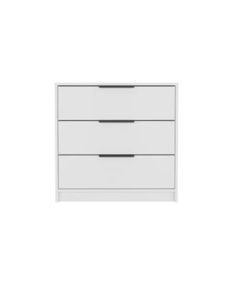3 Drawer Contemporary Dresser Sturdy Cabinet for Living Room Home Furniture with Spacious Drawers Easy Assembly