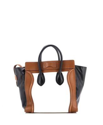 Micro Tricolor Luggage Bag Leather