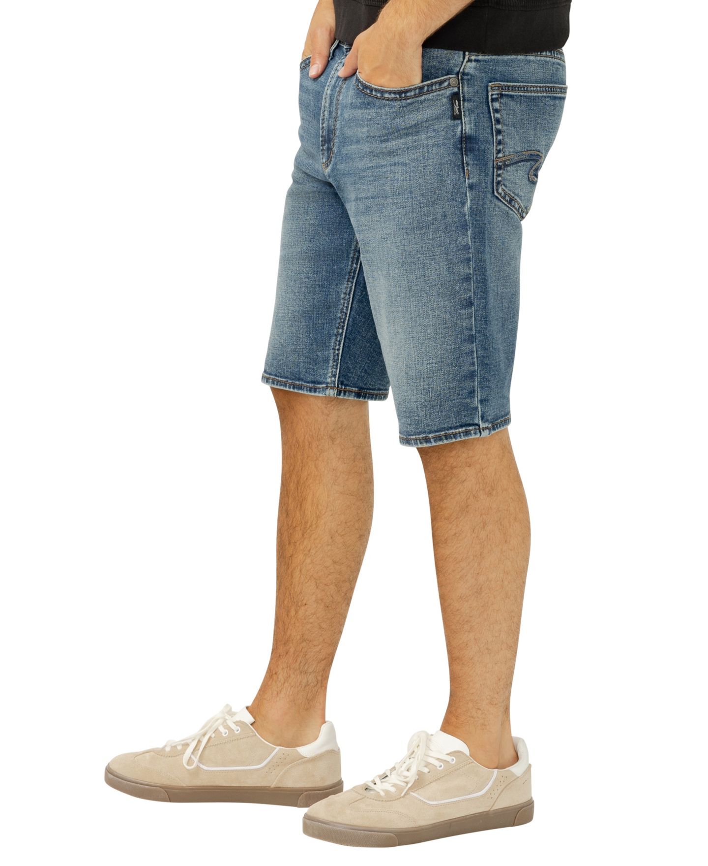 Мужские шорты Silver Jeans Co. Zac Relaxed-Fit Jean, цвет: Porto — фото 2