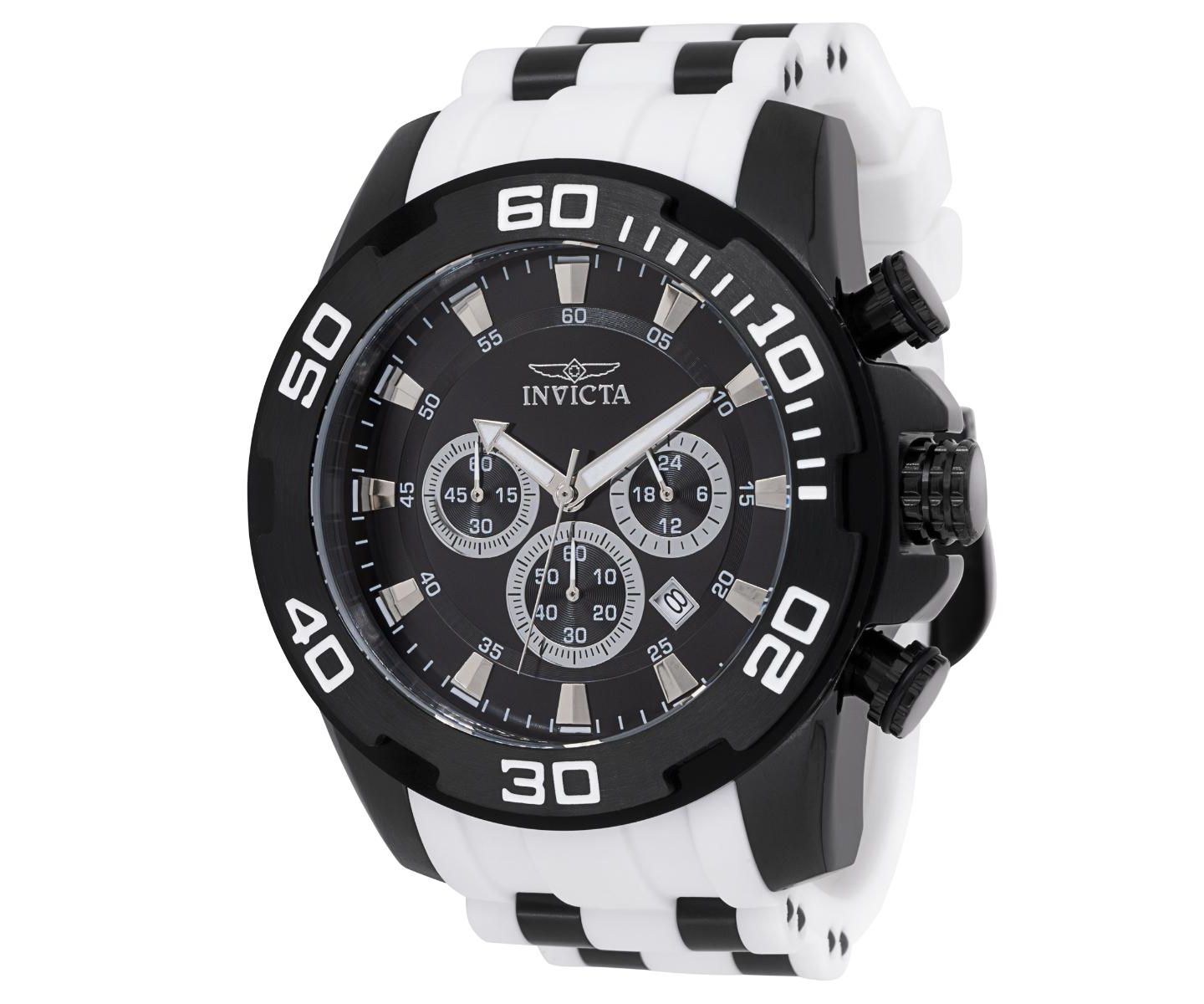 Мужские часы Invicta 44549 Pro Diver Quartz VD53 Metal Dial, цвет: Белый — фото 3