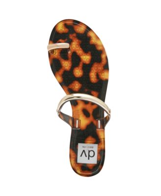 Women's Ivonna Embellished Toe Ring Jelly Flat Sandals