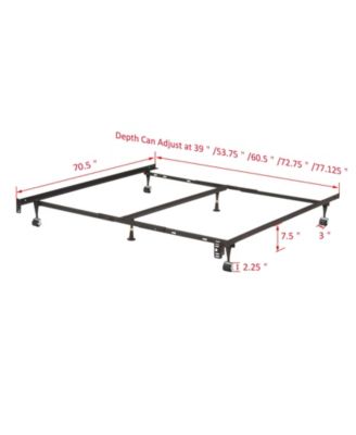 Twin/Full/Queen/King/Cal-King Steel Bed Frame