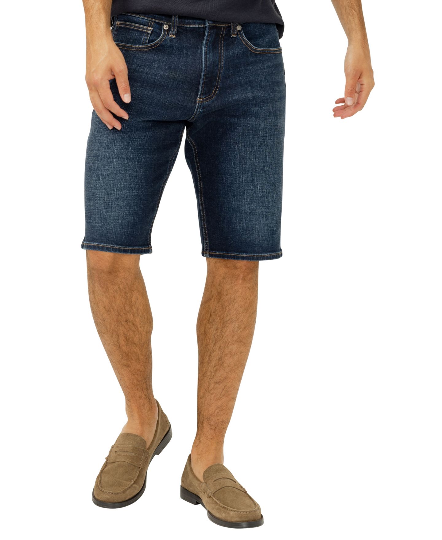 Мужские джинсы Silver Jeans Co. Zac Relaxed-Fit Jean Short, цвет: Twister — фото 1