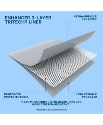 Power Steel 18' x 9' x 48" Rectangular Above Ground Swimming Pool Set