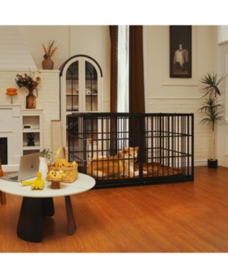 Extra Large Metal Dog Cage – 61" Heavy Duty Kennel for Large Dogs, Strong & Durable